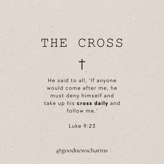 Dainty Good News Cross Bracelet