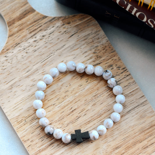 Marble Cross Bracelet