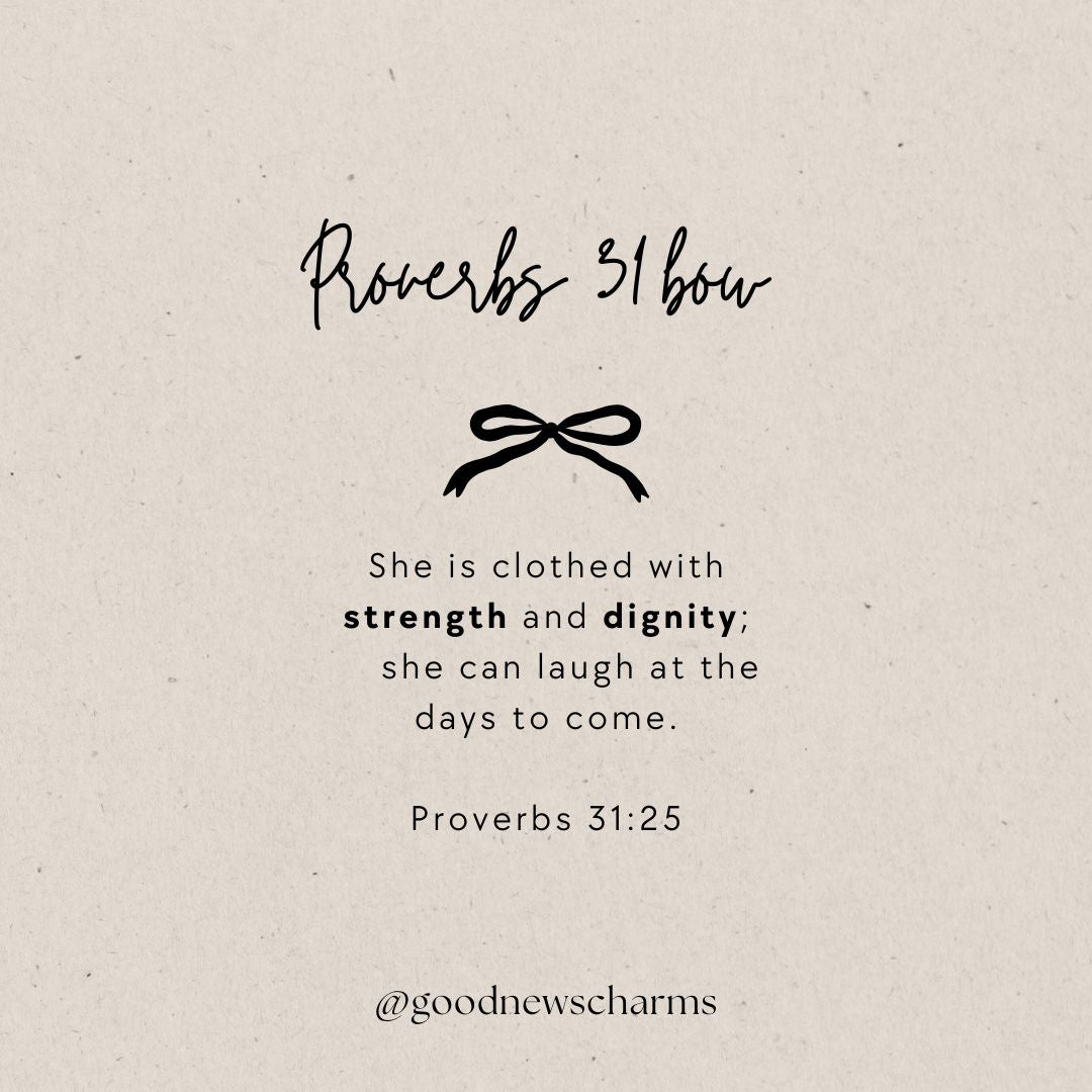 Proverbs 31 Bow Keychain